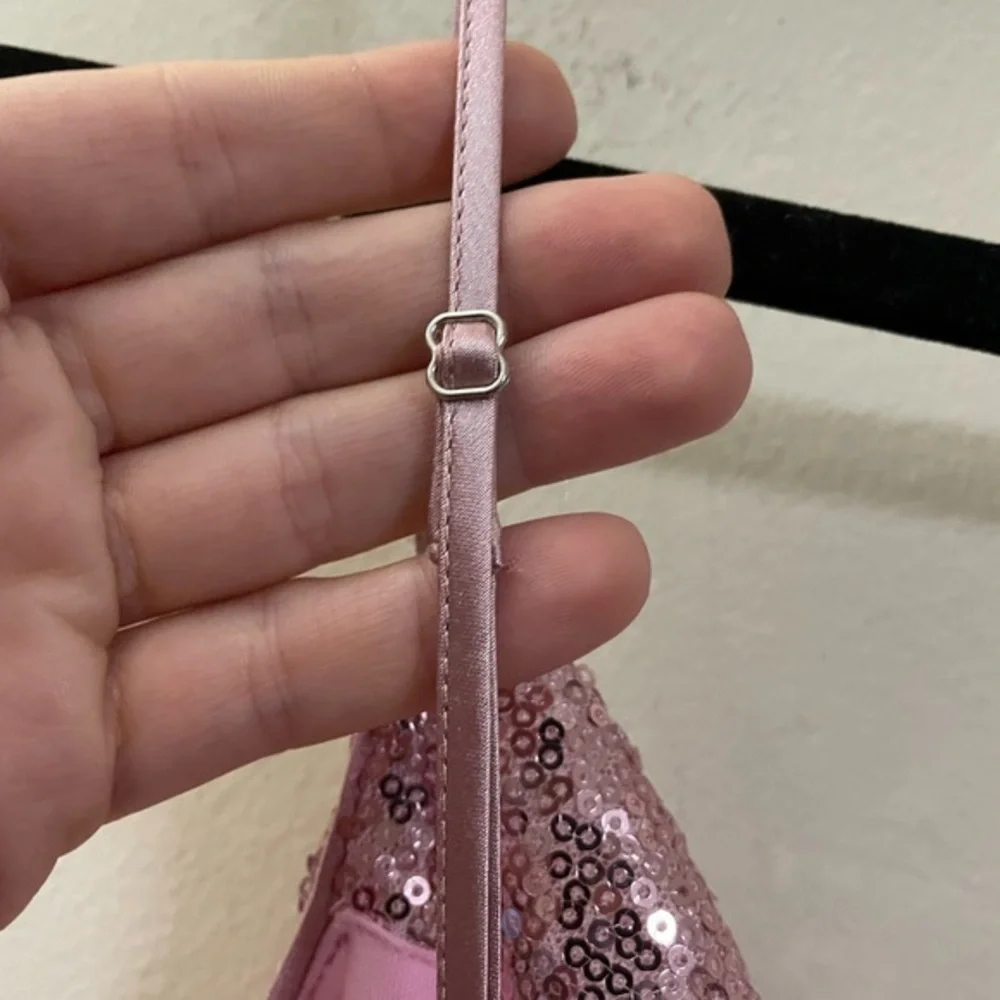 NWT Laundry by Shelli Segal Sequin Mini Dress in Light Pink - 6‎ - Picture 6 of 11